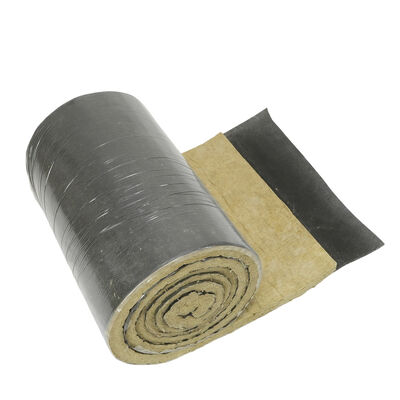 Heavy-Duty Rock Wool Blanket with Black Mat Facing – Industrial Grade