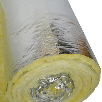 FANRYN Fiber Glass Wool for Roofing Heat Insulation and Acoustic Glass Wool Blanket Insulation Material With Aluminum Foil Facing